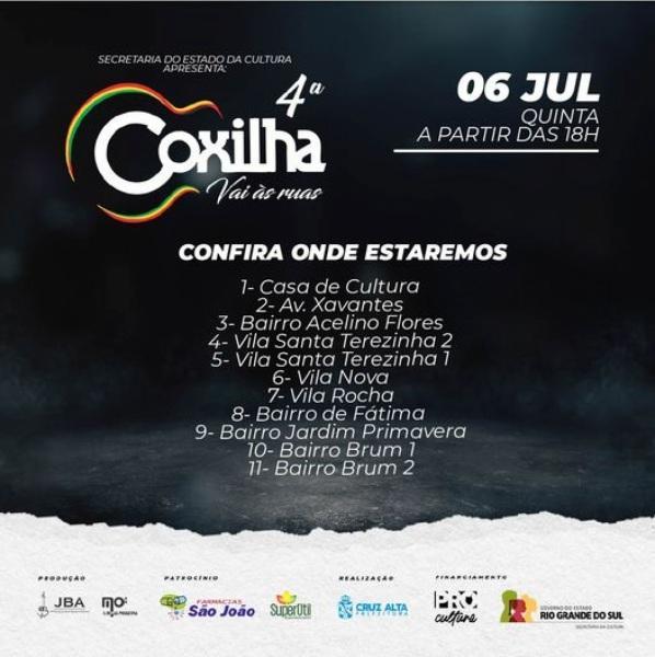 Coxilha vai às ruas inicia nesta quinta-feira; confira o trajeto 