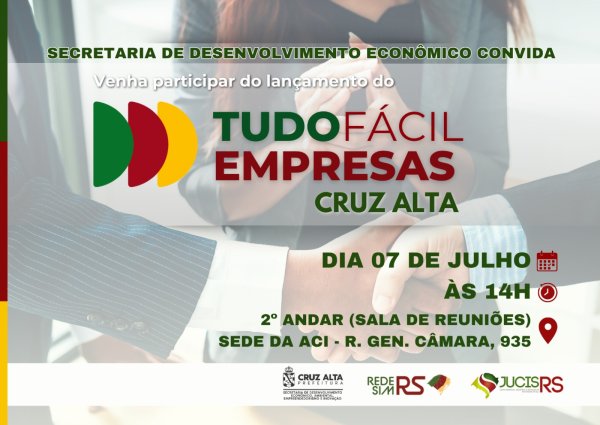 Cruz Alta lança sistema para facilitar abertura e regularização de empresas