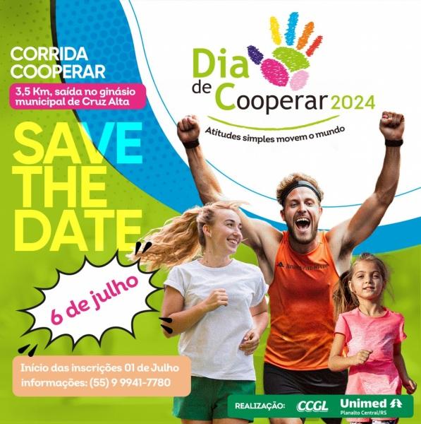 É HOJE> CCGL e Unimed Planalto Central RS realizam a Corrida Cooperar
