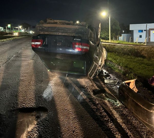 Veículos colidem no Trevão da BR-158 com ERS-377 em Cruz Alta