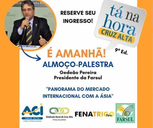 9ª edição do Tá na Hora Cruz Alta recebe Gedeão Pereira