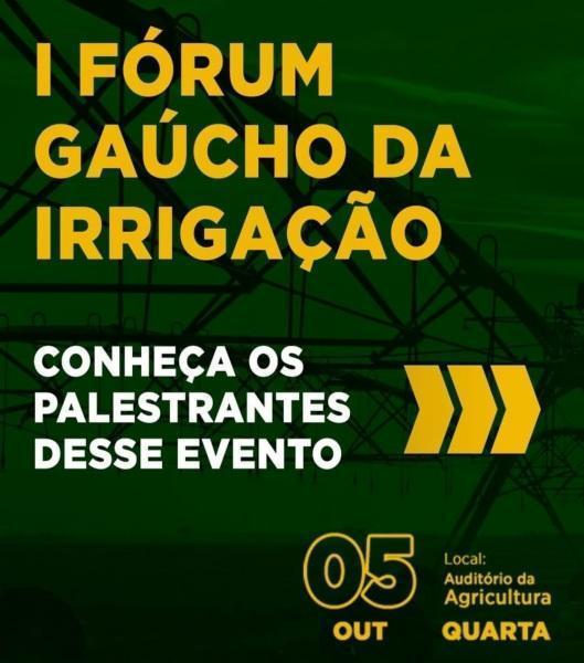 Fórum Gaúcho da Irrigação abre a programação da XVI Fenatrigo