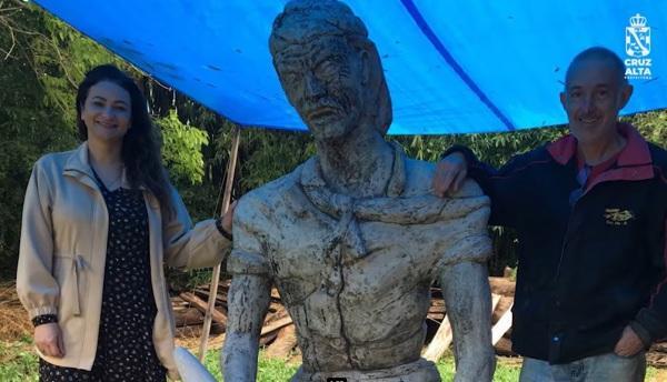 Próximo do Trevo: Monumento do Gauchinho está sendo revitalizado 