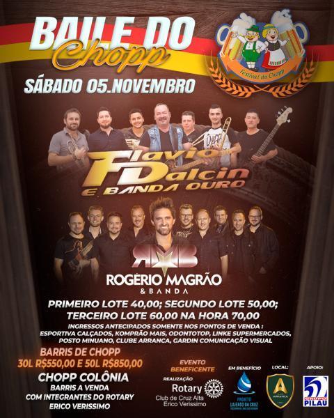 Rotary Club Erico Verissimo promove Baile do Chopp neste sábado