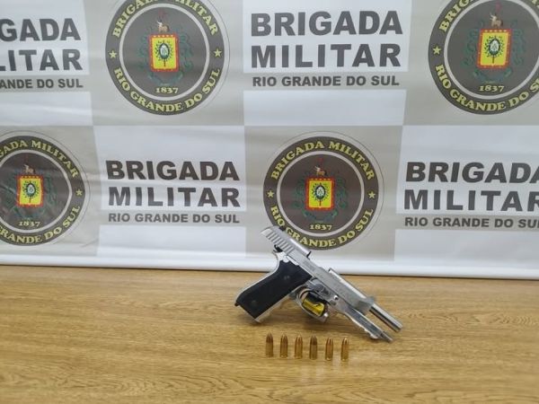 Brigada Militar realiza prisão por porte ilegal de arma de fogo em Tupanciretã