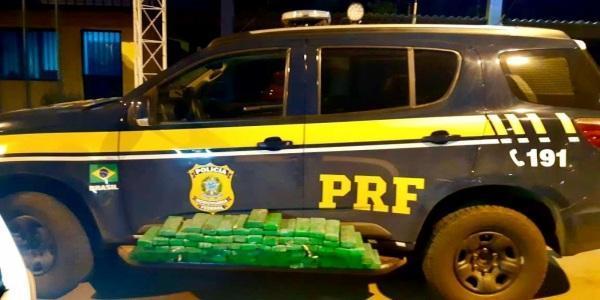 Carregamento de 100 quilos de maconha é apreendido na BR 386, em Sarandi