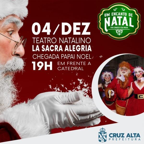 Um Encanto de Natal tem neste domingo peça teatral e a chegada do Papai Noel