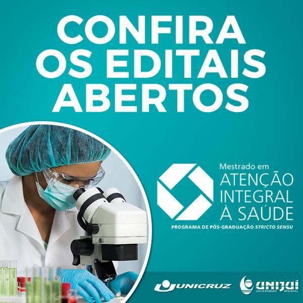 Pós-Graduação em Atenção Integral à Saúde Unicruz/Unijuí lança quatro editais