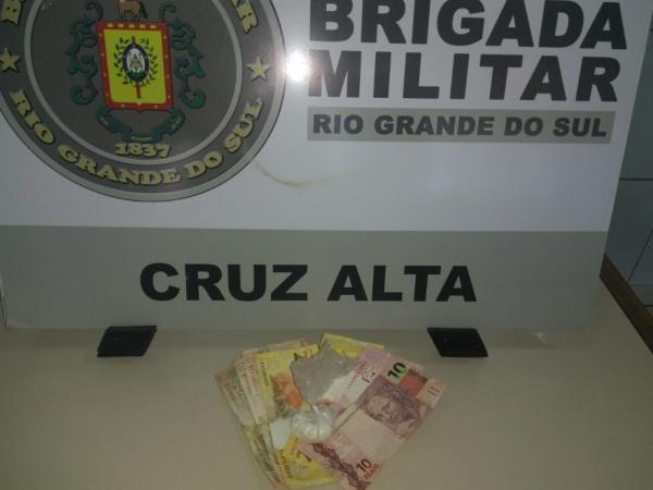 Brigada Militar realiza prisão por posse de entorpecentes em Cruz Alta