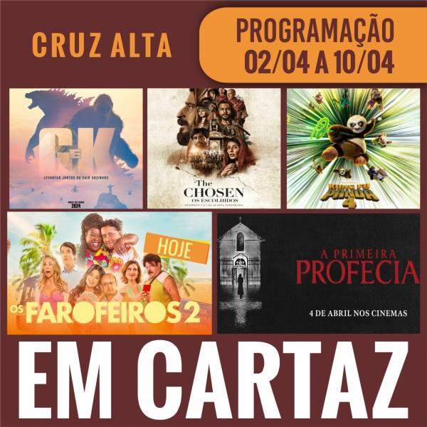 DOMINGO: Confira a programação de filmes  no Cine Globo de Cruz Alta