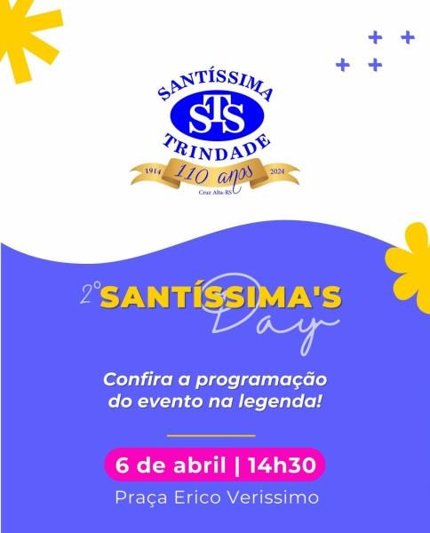 É HOJE: durante a tarde o 2º Santíssimas Day na praça Erico Verissimo