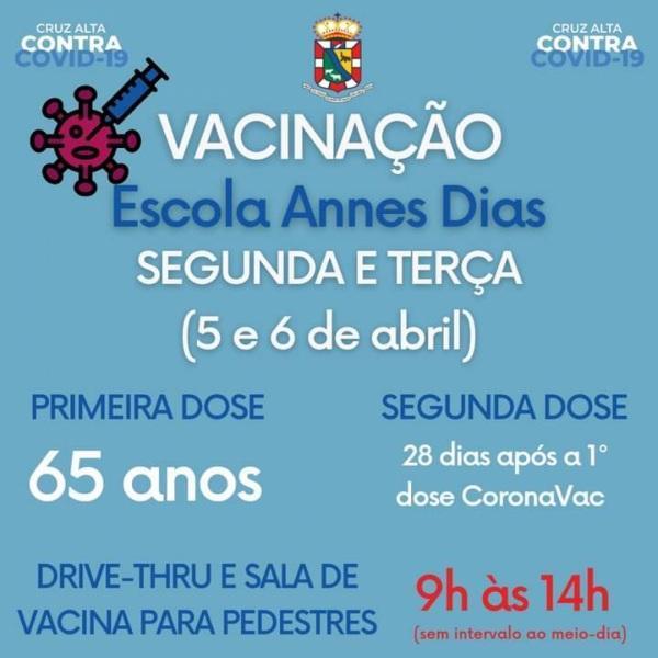 Idosos com 65 anos podem se vacinar contra a Covid-19 nesta segunda