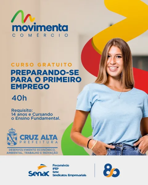 Curso gratuito prepara jovens para o primeiro emprego em Cruz Alta