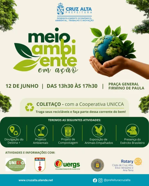 DIA 12>Meio Ambiente em Ação promove conscientização e coleta de recicláveis 