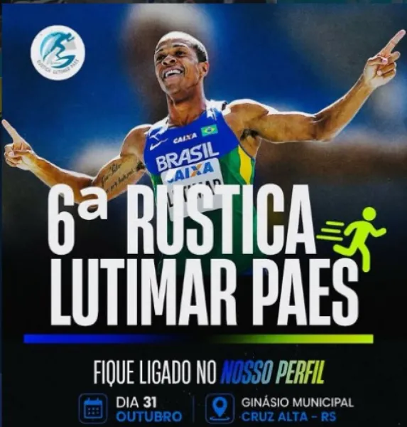 6ª Rústica Lutimar Paes será realizada em outubro em Cruz Alta