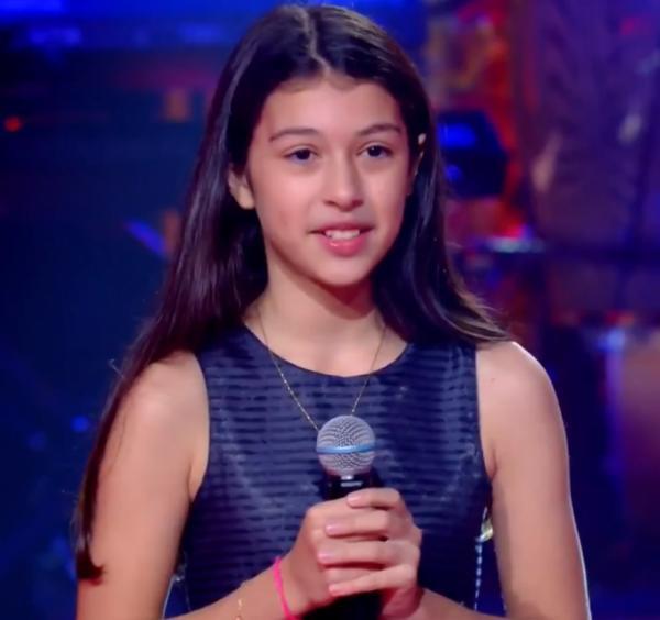 Cruz-Altense Alice Cardoso participou do The Voice Kids neste domingo