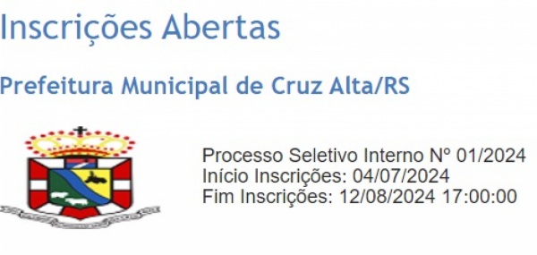 CONCURSO> Edital do Concurso da Prefeitura foi lançado na sexta-feira 