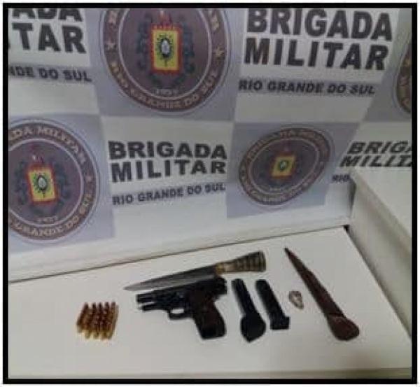 Homem é preso por porte ilegal de arma de fogo em Cruz Alta