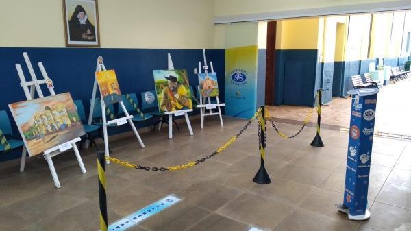 1º Salão Cultural de Pintura visita Colégio Franciscano Santíssima Trindade