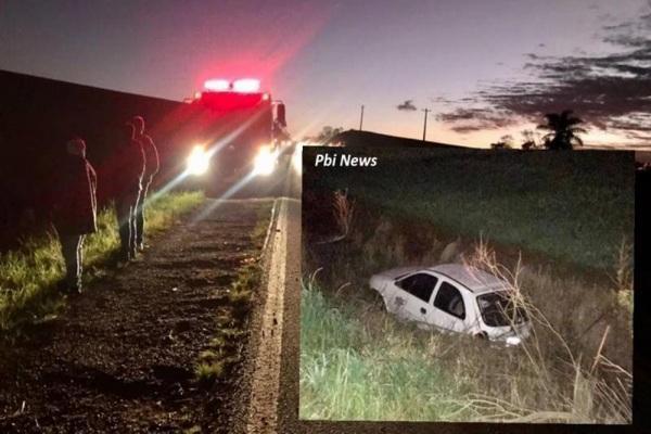 Saída de pista na BR 158 entre Condor e Palmeira das Missões no domingo