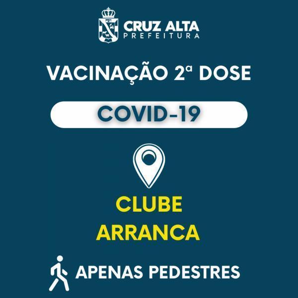 Cruz Alta realiza aplicação de segunda dose de vacina na quarta e quinta-feira