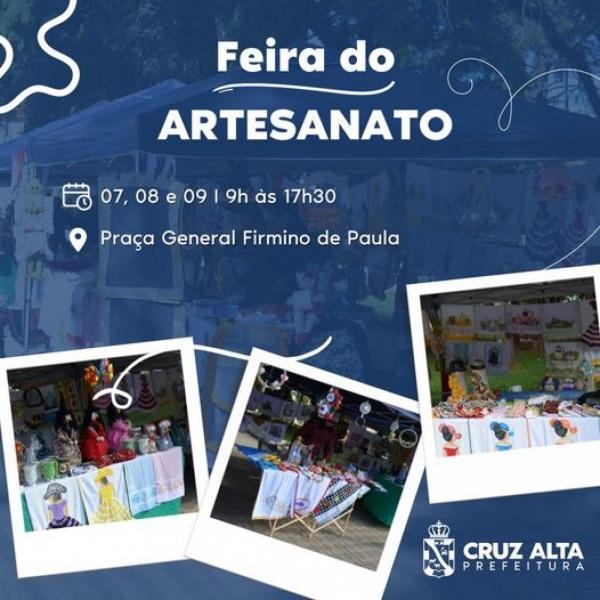 Artesãos estarão nesta quinta, sexta e sábado na Praça General Firmino