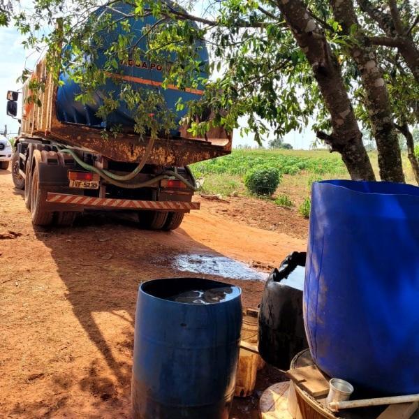 Defesa Civil fornece mais de 30 mil litros de água durante o final de semana