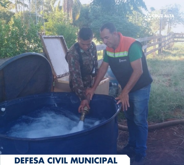 Prefeitura de Cruz Alta Realiza Abastecimento de Água para Comunidades Rurais