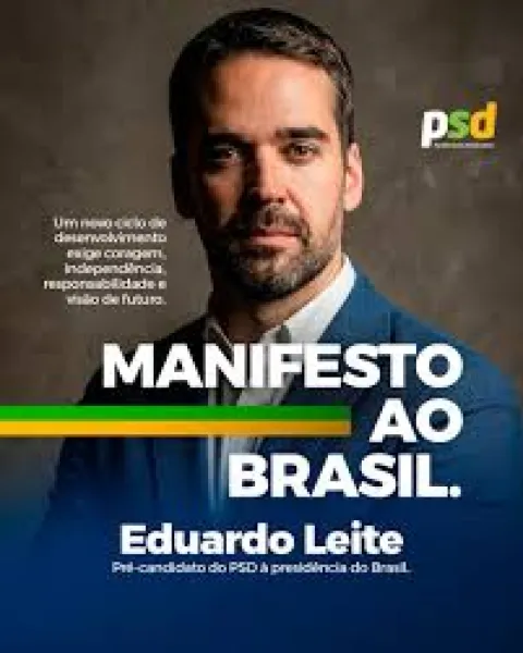Eduardo Leite oficializa pré-candidatura à presidência pelo PSD