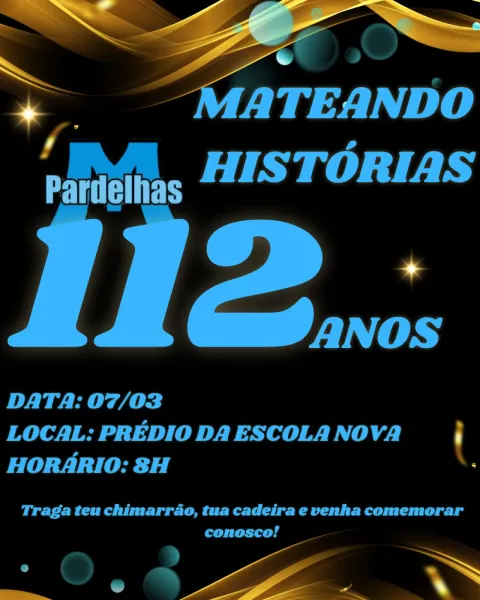 Escola Margarida Pardelhas celebra 112 anos com mateada neste sábado
