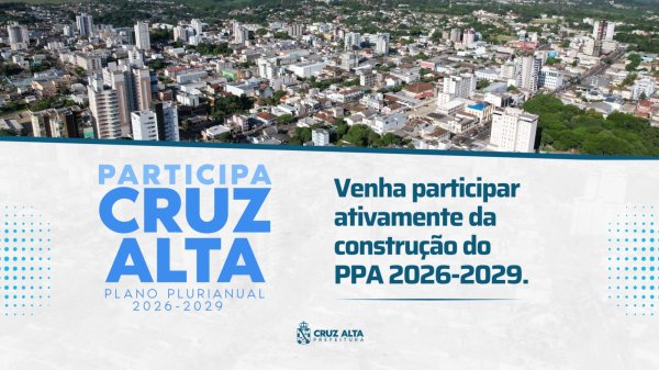 Prefeitura lança Programa Participa Cruz Alta que integra o Plano Plurianual 2