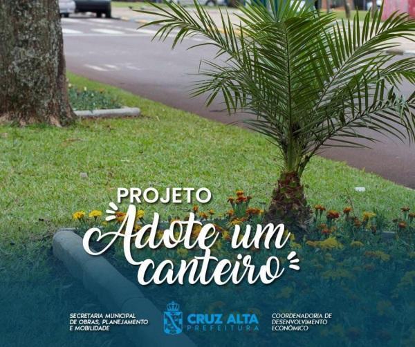 Empresas podem participar do projeto Adote um Canteiro