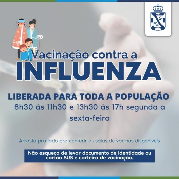 VACINAÇÃO CONTRA GRIPE : Liberada para todos a partir de hoje em Cruz Alta