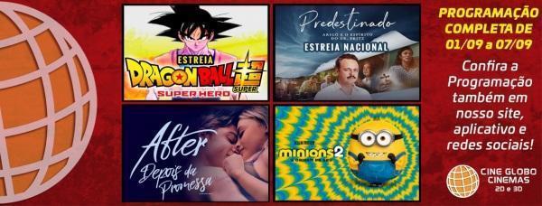 Feriado em Cruz Alta com cinema; confira a programação para quarta-feira