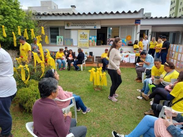 Setembro Amarelo: confraternização no CAPS I na tarde da terça-feira