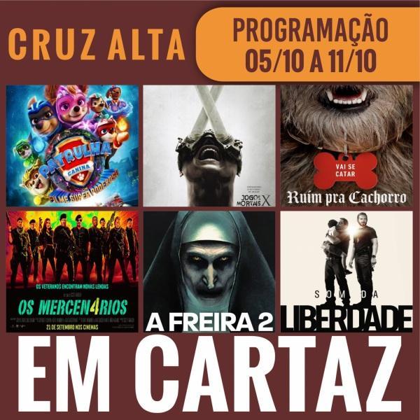 CINEMA: Confira os filmes em Cartaz neste sábado em Cruz Alta
