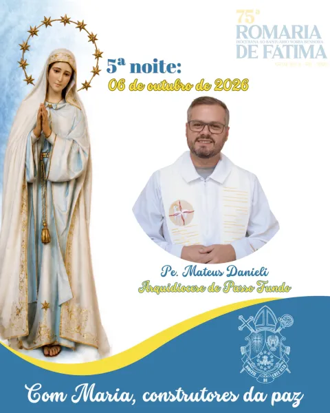 Novena da 75ª Romaria de Fátima chega nesta terça a 5º noite na Catedral