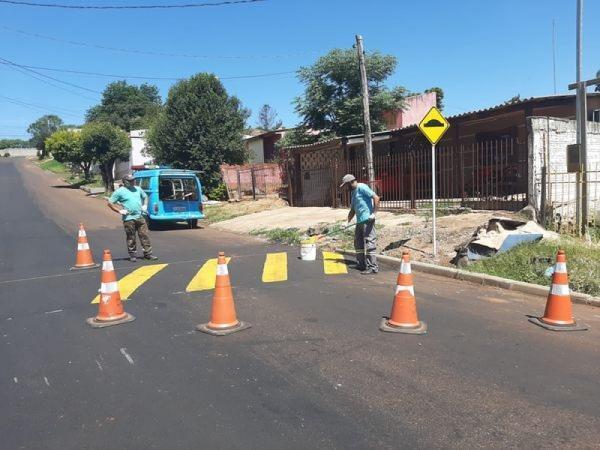 Departamento de Trânsito amplia sinalização em Cruz Alta