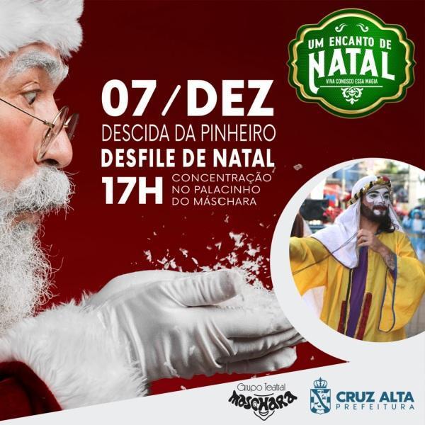 Um Encanto de Natal tem descida da Pinheiro nesta quarta com desfile de Natal