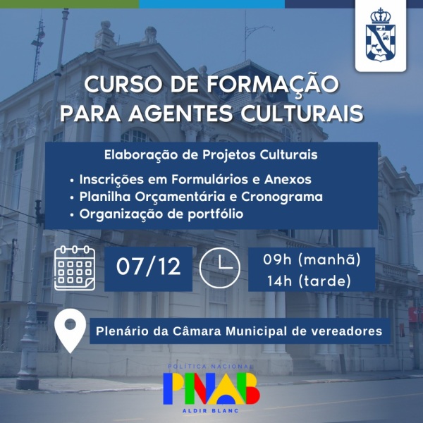 Curso de formação para agentes culturais ocorrerá hoje  em Cruz Alta