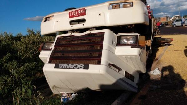 Acidente no trevo secundário de Ibirubá.