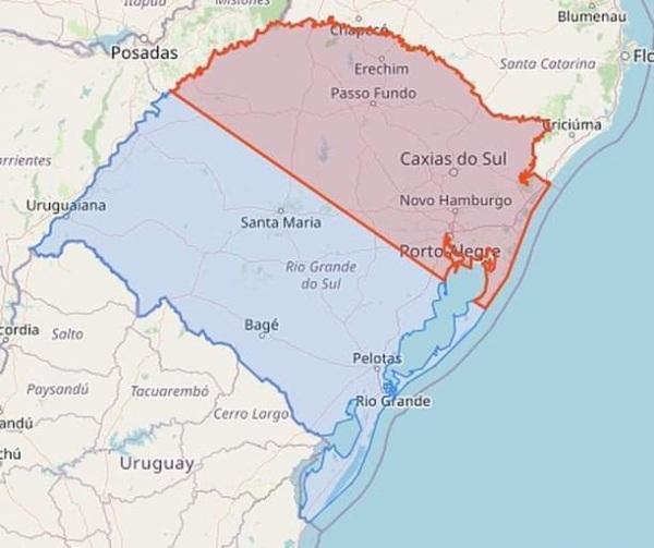 Defesa Civil emite alerta de chuva forte e queda de granizo para Cruz Alta