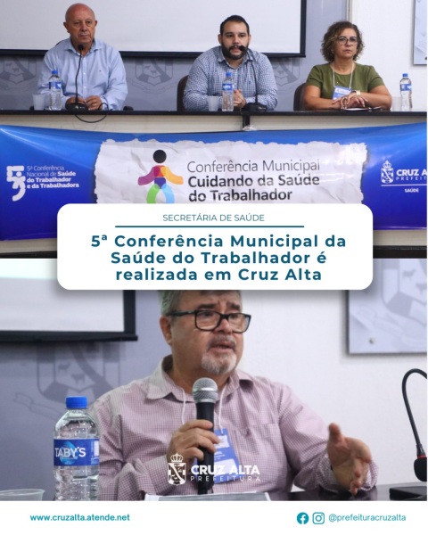 5ª Conferência Municipal de Saúde do Trabalhador em Cruz Alta