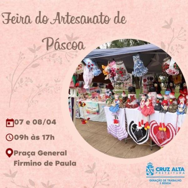 Feira de Artesanato de Páscoa inicia nesta quinta-feira