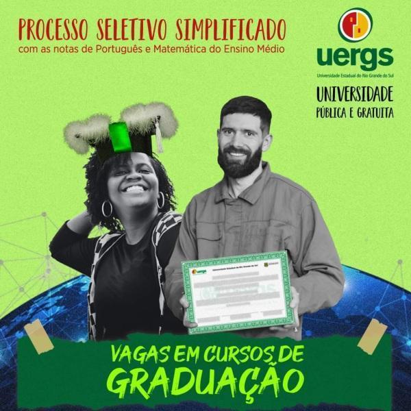 Abertas as inscrições do processo seletivo para vagas de graduação na UERGS