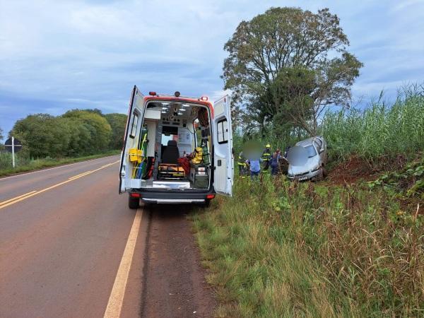 Acidente na ERS-522 entre Ijuí e Augusto Pestana com danos materiais