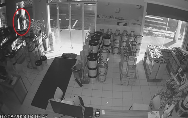 POLÍCIA> Ladrão Arromba Loja de Tintas em Cruz Alta e É Preso Horas Depois
