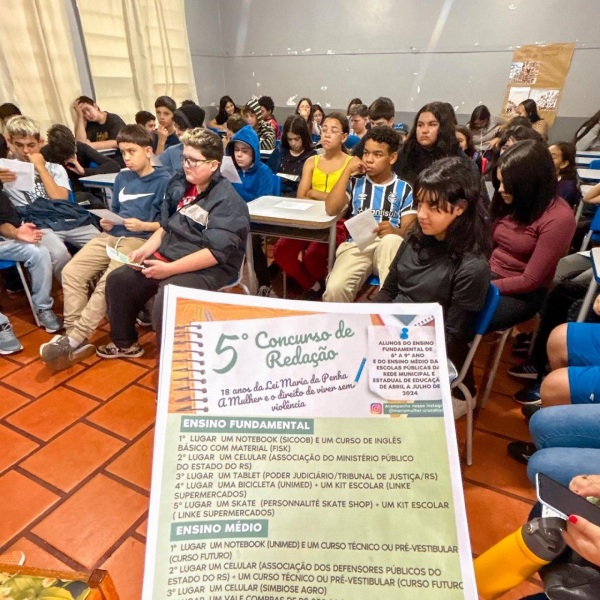 HOJE NA CASA DE CULTURA>Premiação do 5° Concurso de Redação