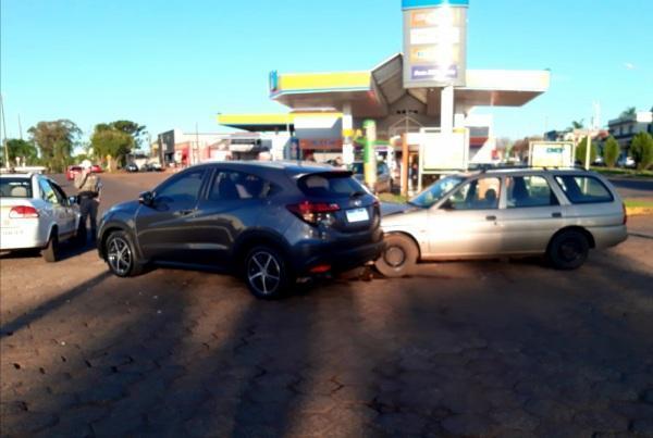 Acidente de trânsito com danos materiais na sexta em Cruz Alta