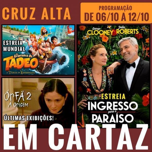 Estreia da animação As Aventuras de Tadeo e a Tábua de Esmeralda no cinema